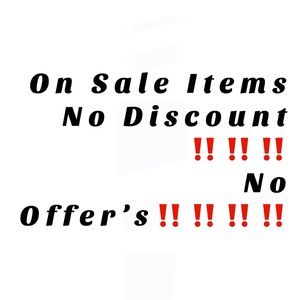 All sale items no discounts